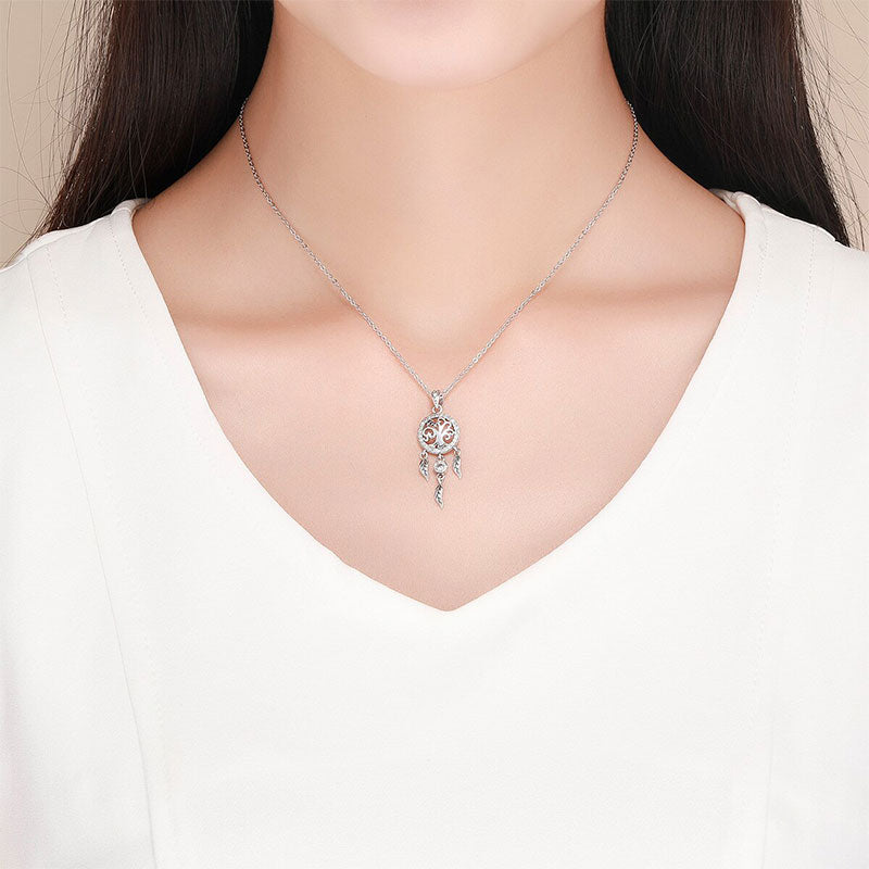 Colar Prata Feminino Filtro dos Sonhos