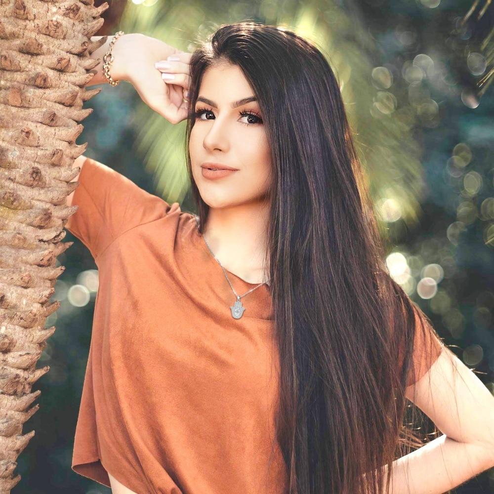 Colar Prata Feminino Hamsa