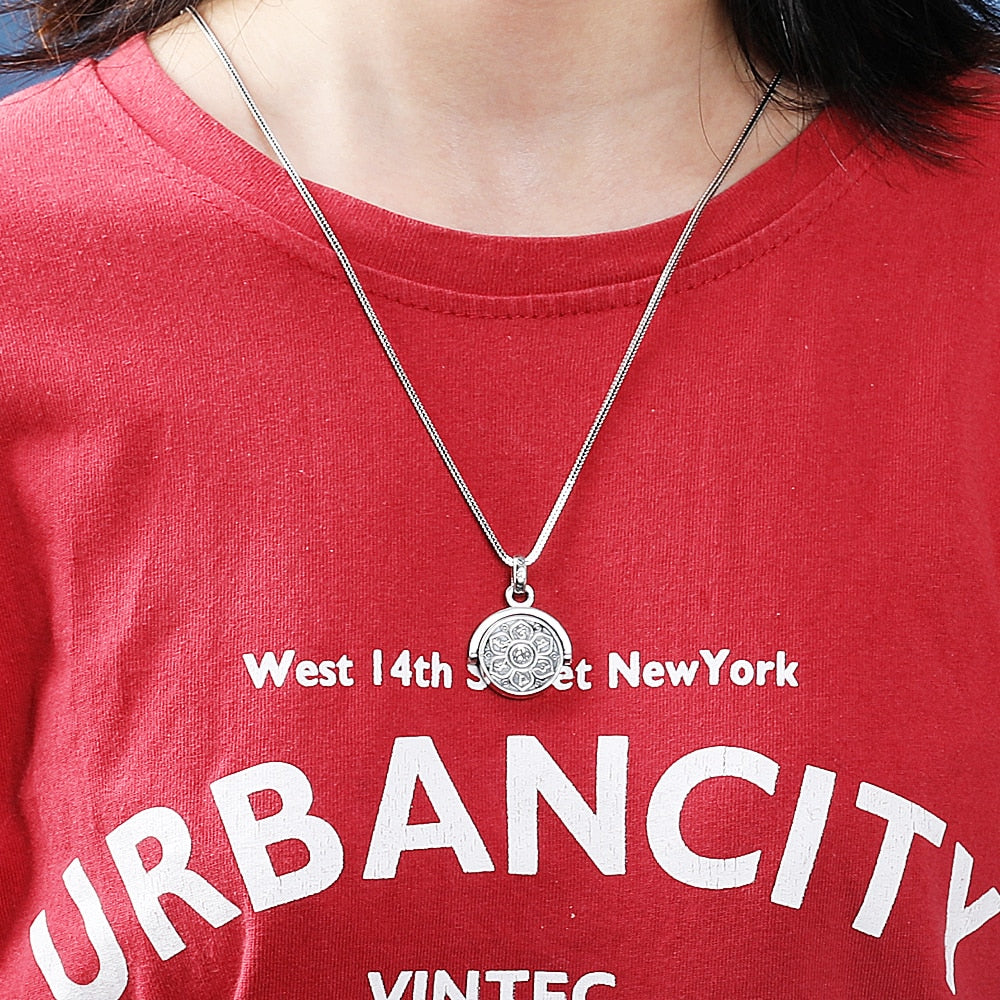 Colar Prata Om Mani Padme Hum