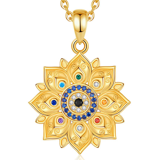 Colar Ouro Feminino Lótus