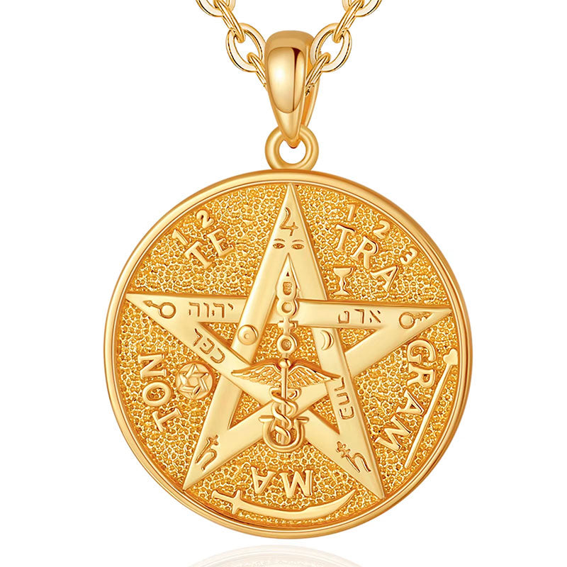 Colar Ouro Feminino Tetragrammaton