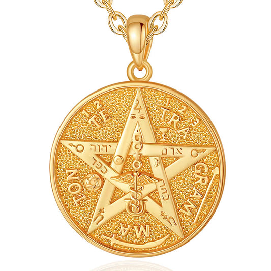 Colar Ouro Feminino Tetragrammaton