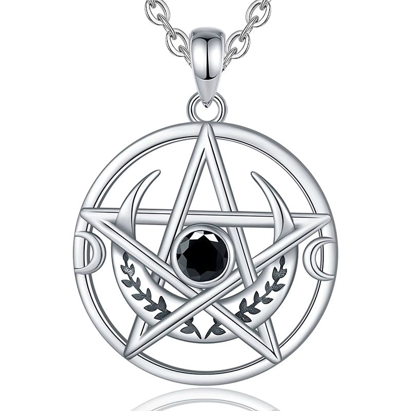 Colar Prata 925 Pentagrama