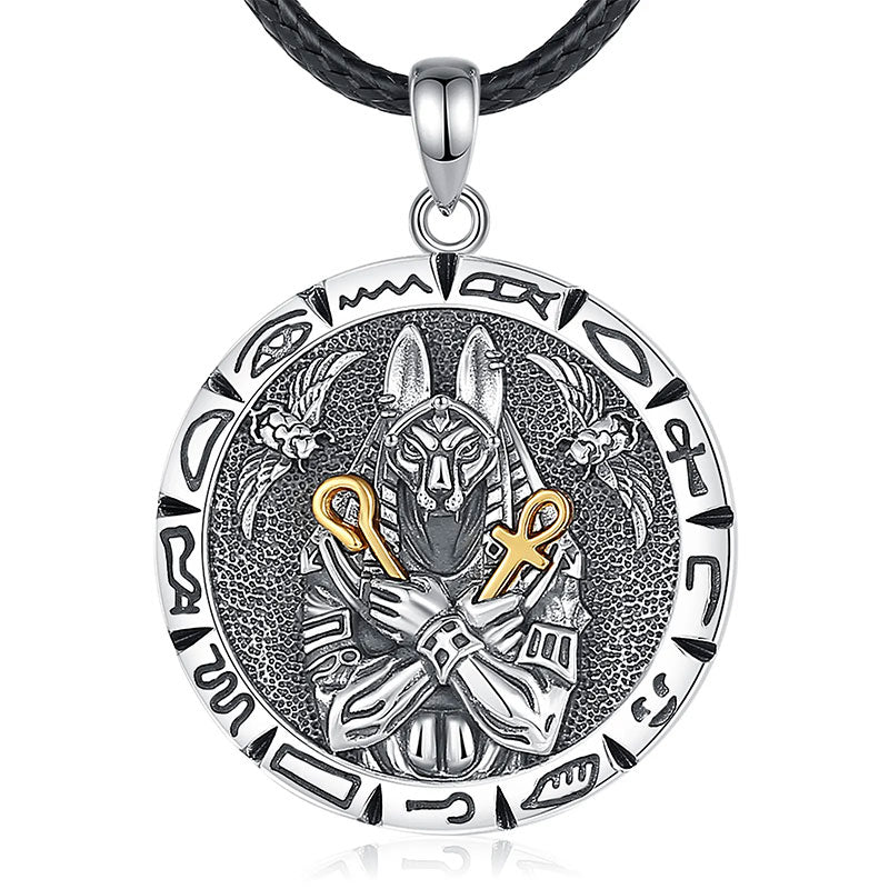 Colar Prata Masculino Anubis