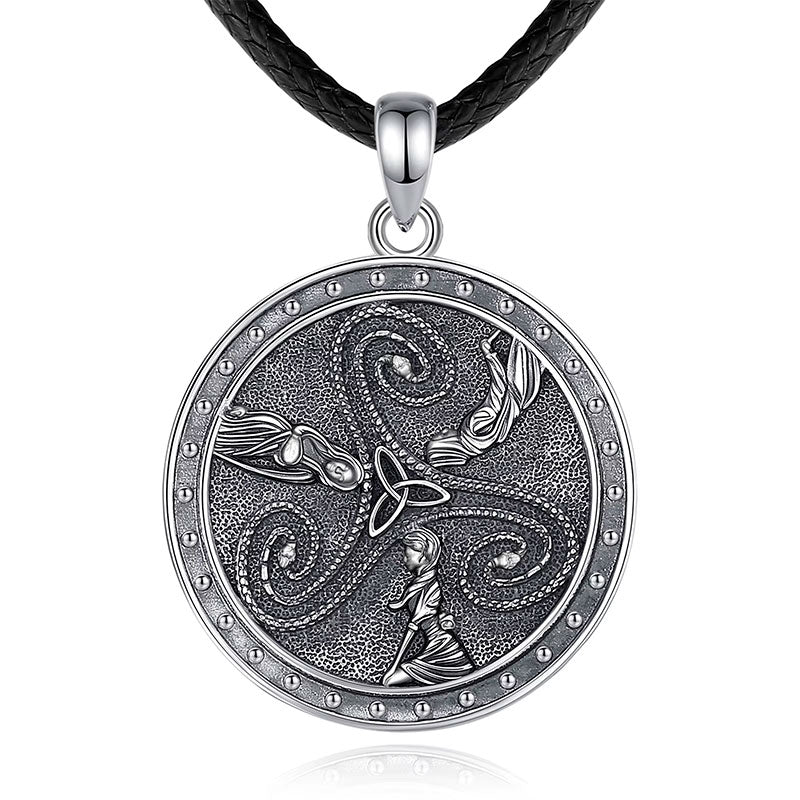 Colar Prata Masculino Triquetra