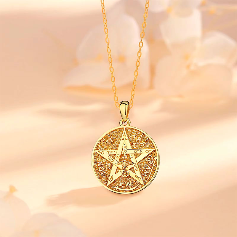 Pingente do Colar Ouro Feminino Tetragrammaton