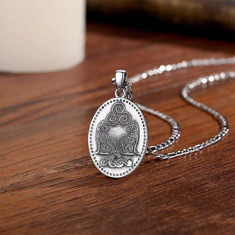 Verso do Colar Prata Feminino Freya