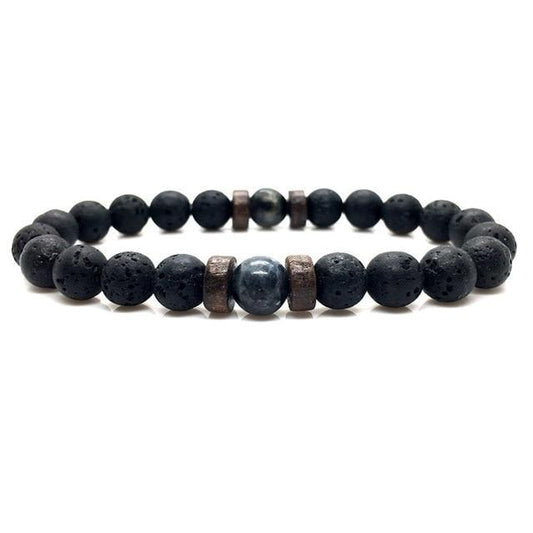 Pulseira Masculina Lava Vulcânica